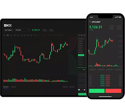 下载交易所APP页面展示